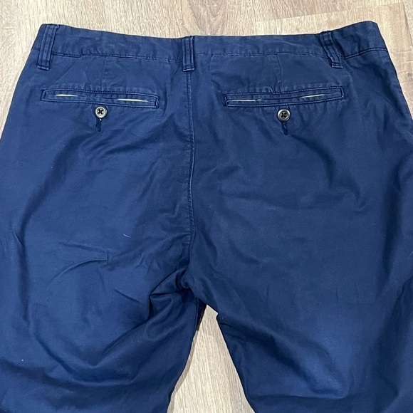 Men’s Bonobos 31W 32L Slim Straight Cotton Stretch Navy Chino Pant Khakis EUC - Picture 8 of 8